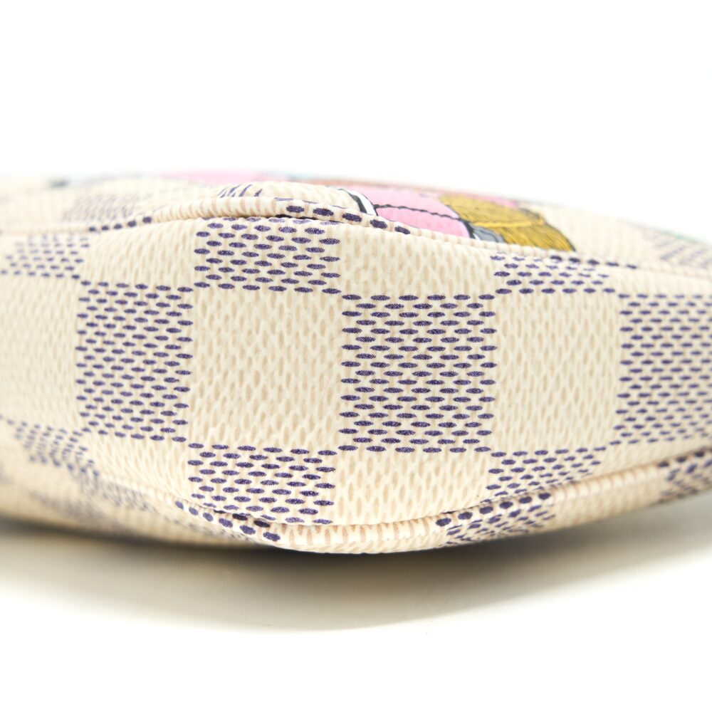 AAA Replica Louis Vuitton LV CHRISTMAS LIMITED MINI POCHETTE ACCESSORIES DAMIER AZUR CANVAS