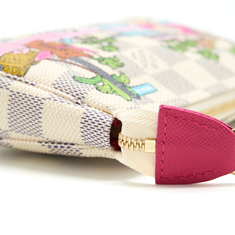 AAA Replica Louis Vuitton LV CHRISTMAS LIMITED MINI POCHETTE ACCESSORIES DAMIER AZUR CANVAS