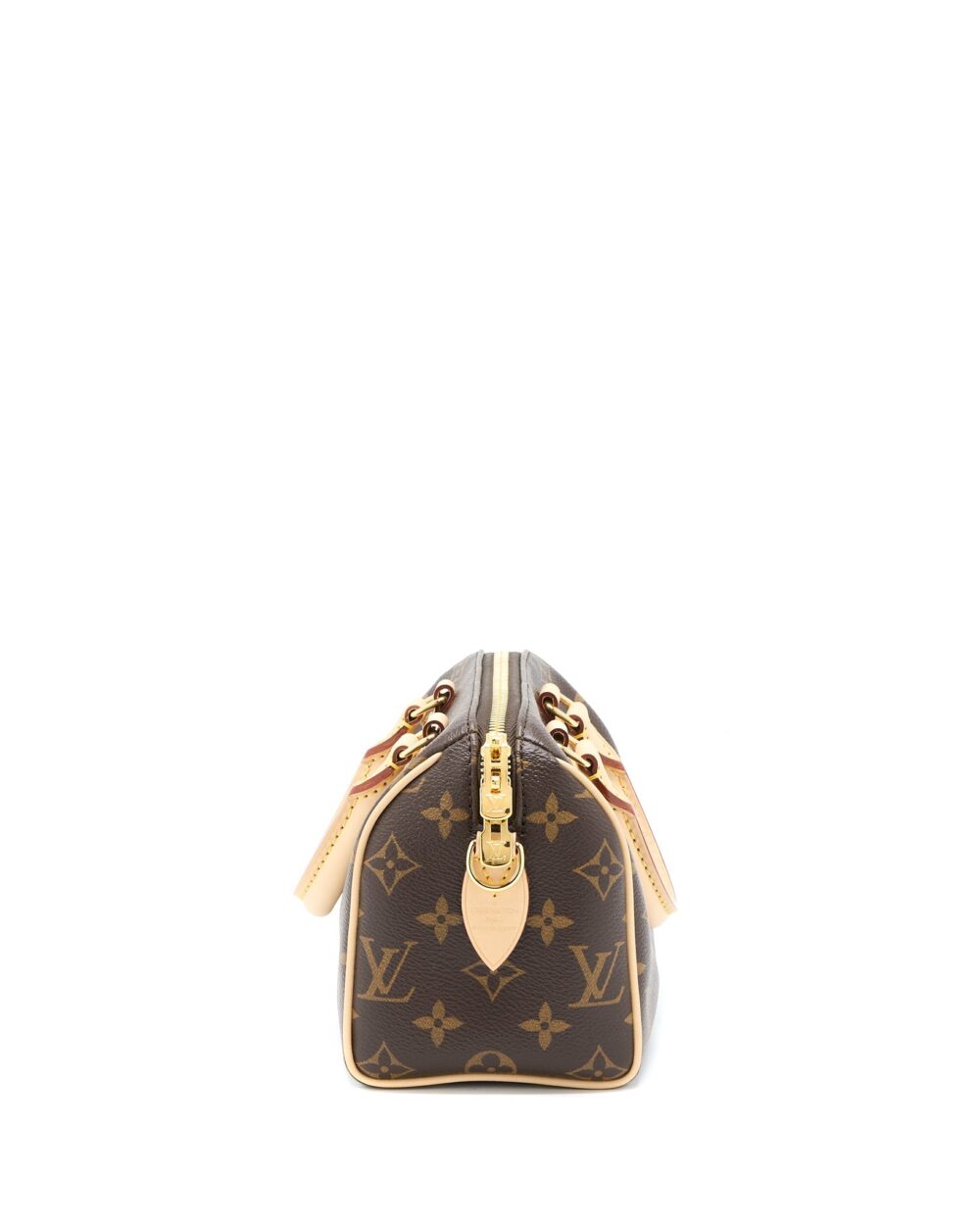 AAA Replica Louis Vuitton LV SPEEDY BANDOULIERE 20 MONOGRAM CANVAS BLACK STRAP