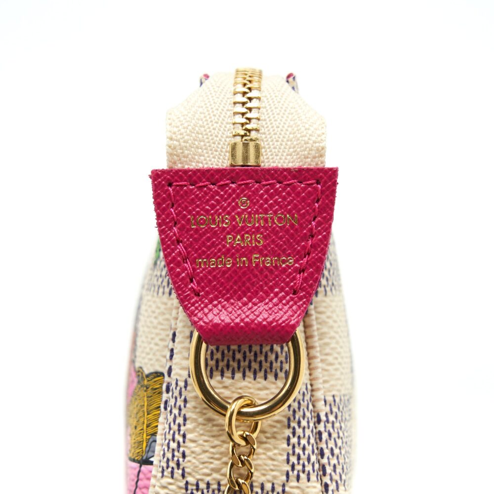 AAA Replica Louis Vuitton LV CHRISTMAS LIMITED MINI POCHETTE ACCESSORIES DAMIER AZUR CANVAS