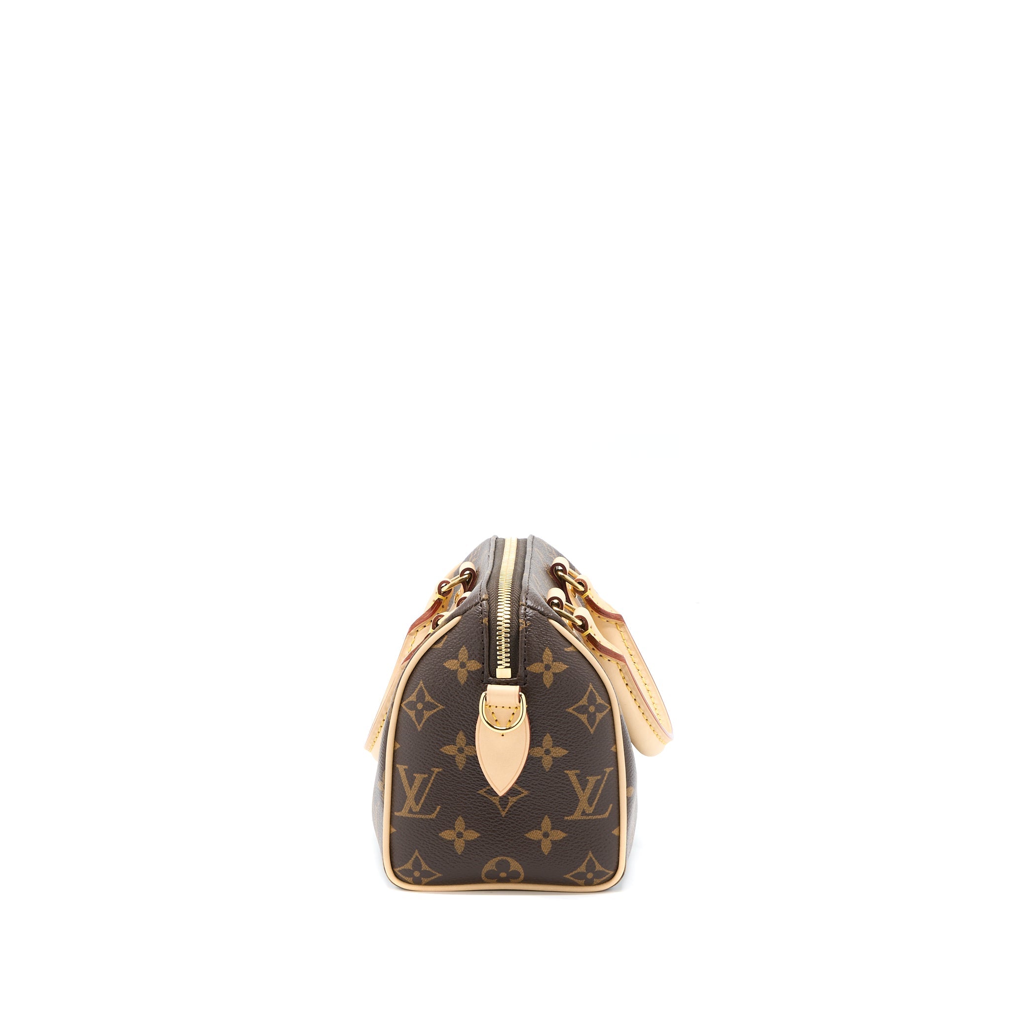AAA Replica Louis Vuitton LV SPEEDY BANDOULIERE 20 MONOGRAM CANVAS BLACK STRAP