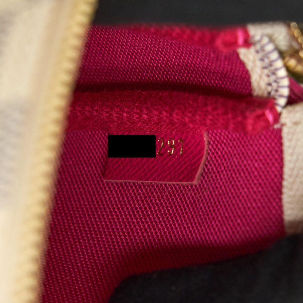 AAA Replica Louis Vuitton LV CHRISTMAS LIMITED MINI POCHETTE ACCESSORIES DAMIER AZUR CANVAS