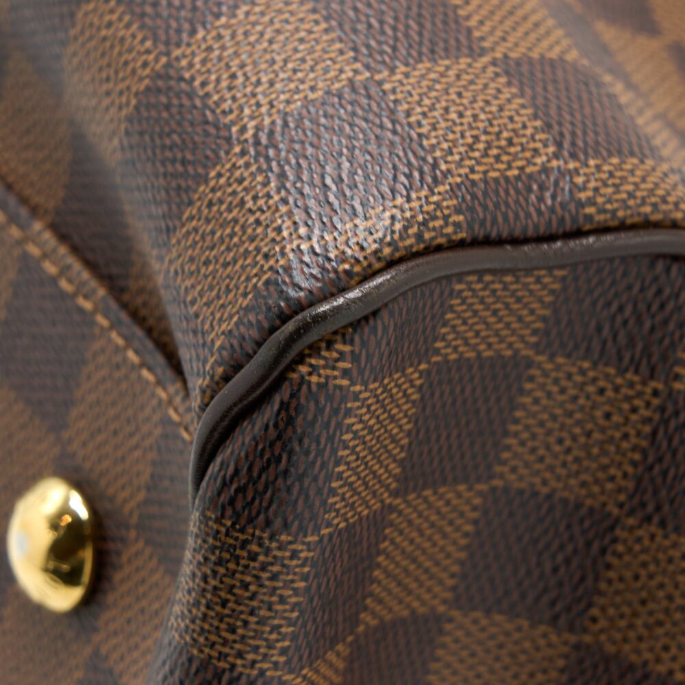 AAA Replica Louis Vuitton LV TREVI BAG DAMIER EBENE CANVAS GHW