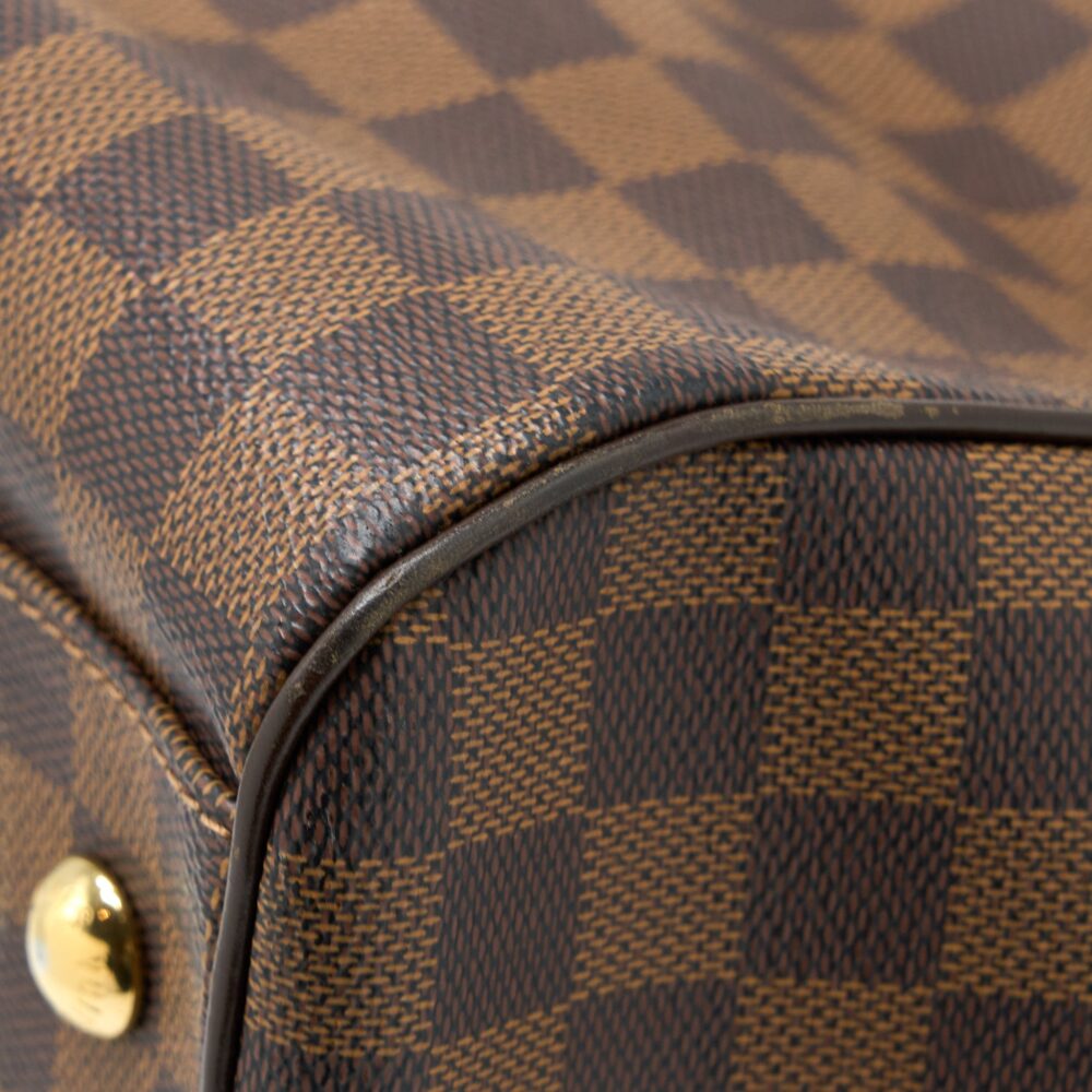 AAA Replica Louis Vuitton LV TREVI BAG DAMIER EBENE CANVAS GHW