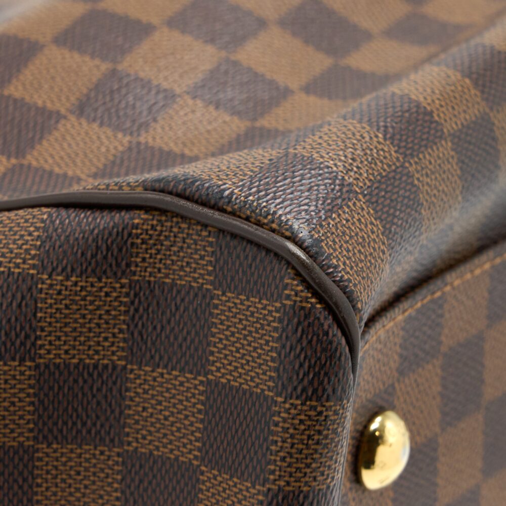 AAA Replica Louis Vuitton LV TREVI BAG DAMIER EBENE CANVAS GHW