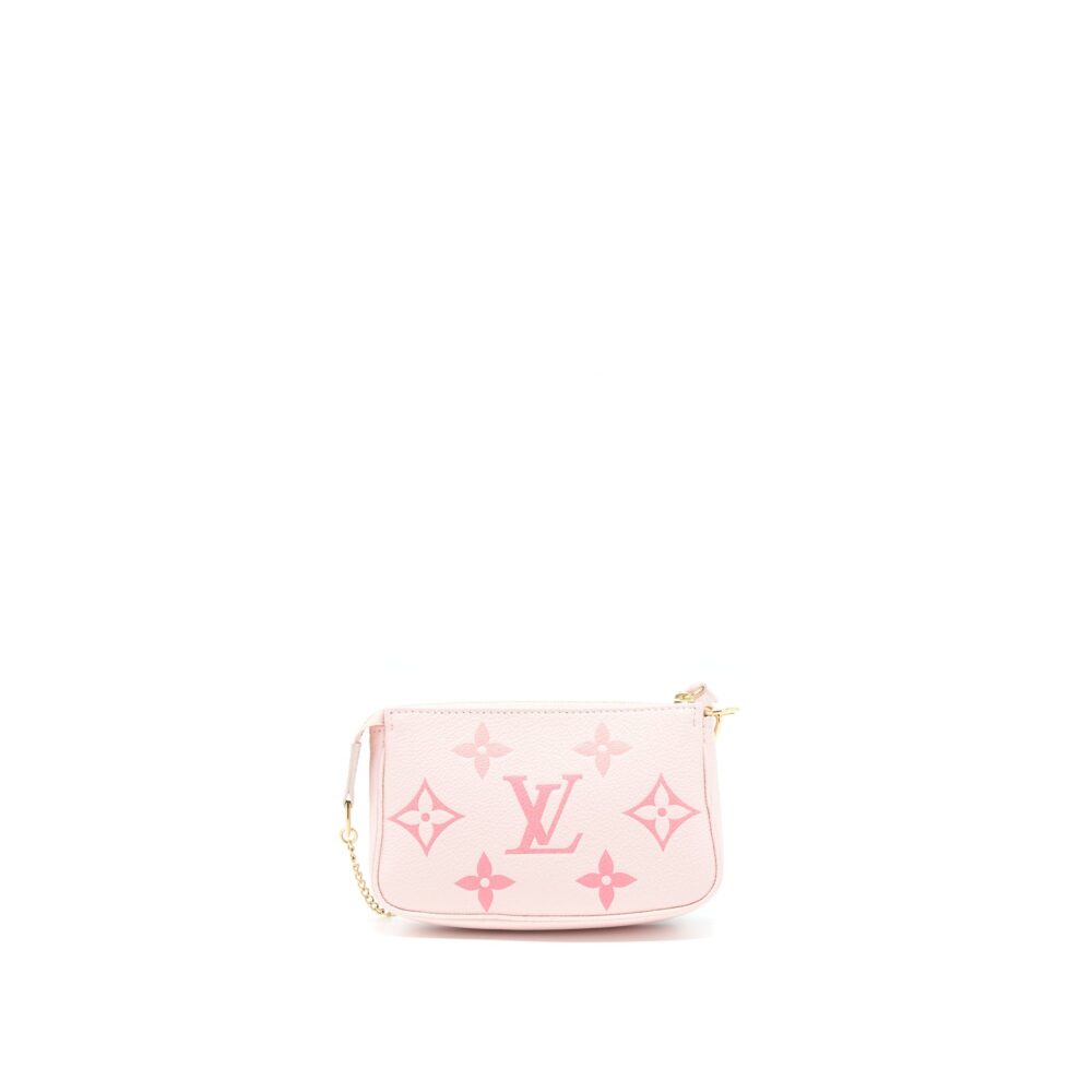 AAA Replica Louis Vuitton LV MINI POCHETTE PINK EMPREINTE