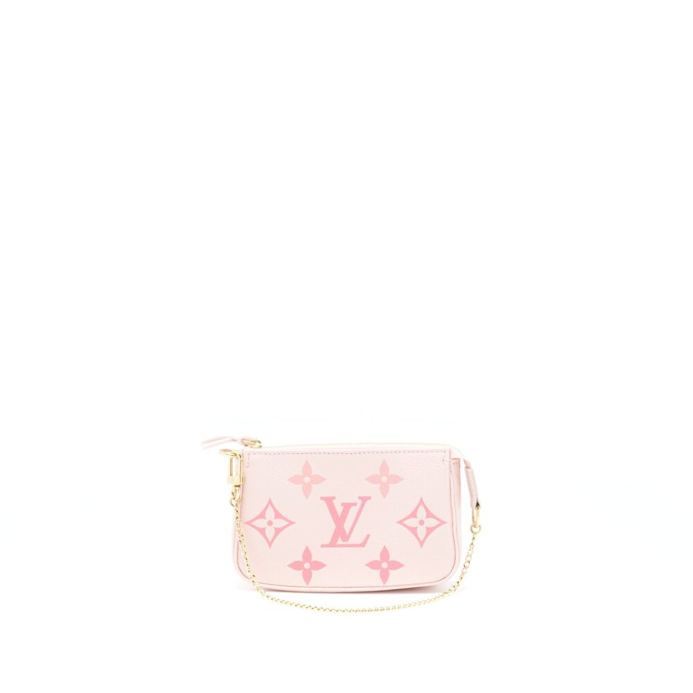 AAA Replica Louis Vuitton LV MINI POCHETTE PINK EMPREINTE