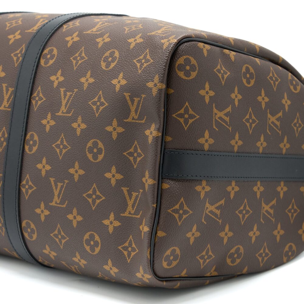 AAA Replica Louis Vuitton LV KEEPALL BANDOULIERE 45 MONOGRAM MACASSAR CANVAS SHW