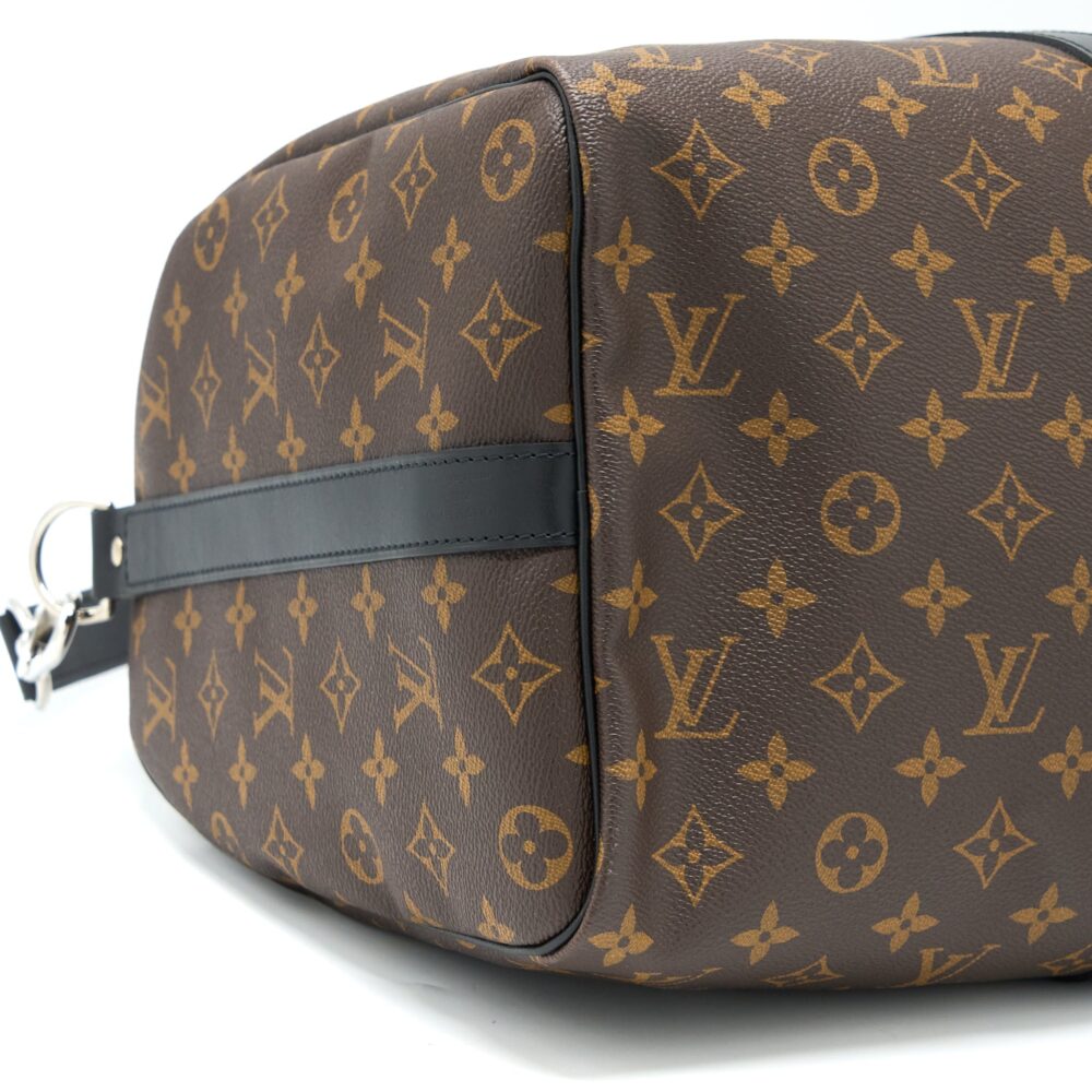 AAA Replica Louis Vuitton LV KEEPALL BANDOULIERE 45 MONOGRAM MACASSAR CANVAS SHW