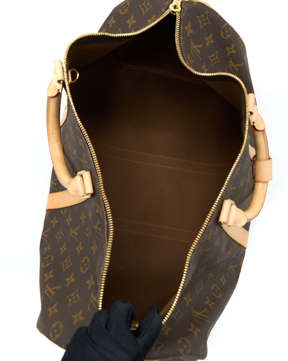 AAA Replica Louis Vuitton LV KEEPALL BANDOULIERE 50 MONOGRAM CANVAS GHW
