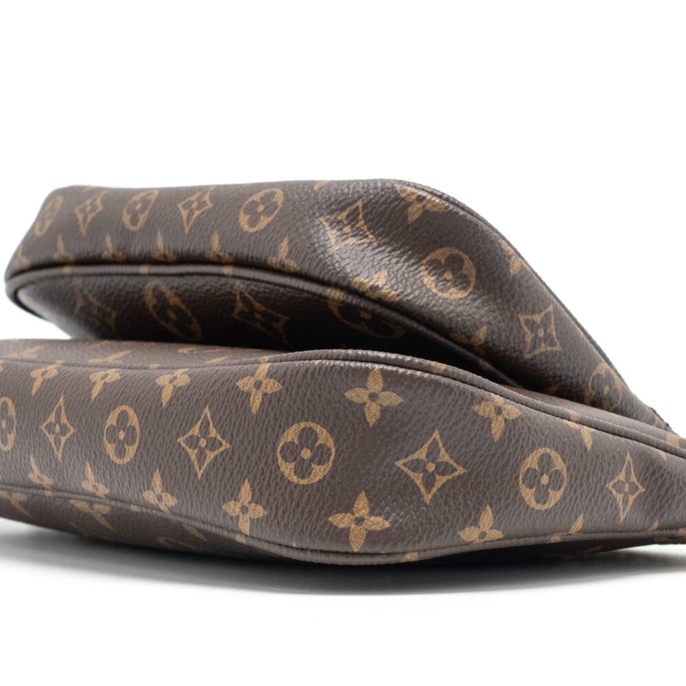 AAA Replica Louis Vuitton LV MULTI POCHETTE MONOGRAM CANVAS KHAKI STRAP GHW