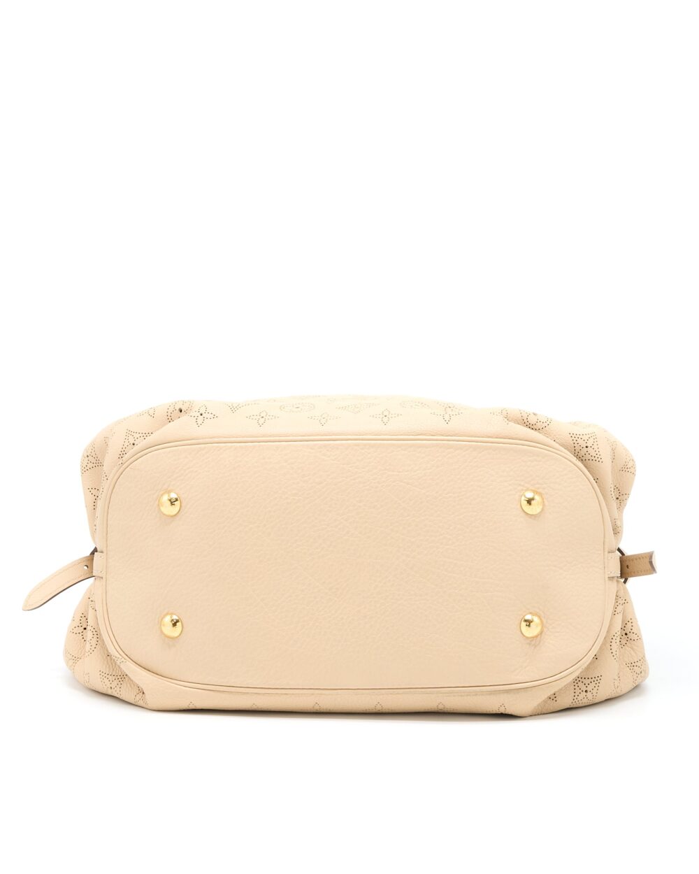 AAA Replica Louis Vuitton LV MAHINA HINA SHOULDER BAG BEIGE GHW