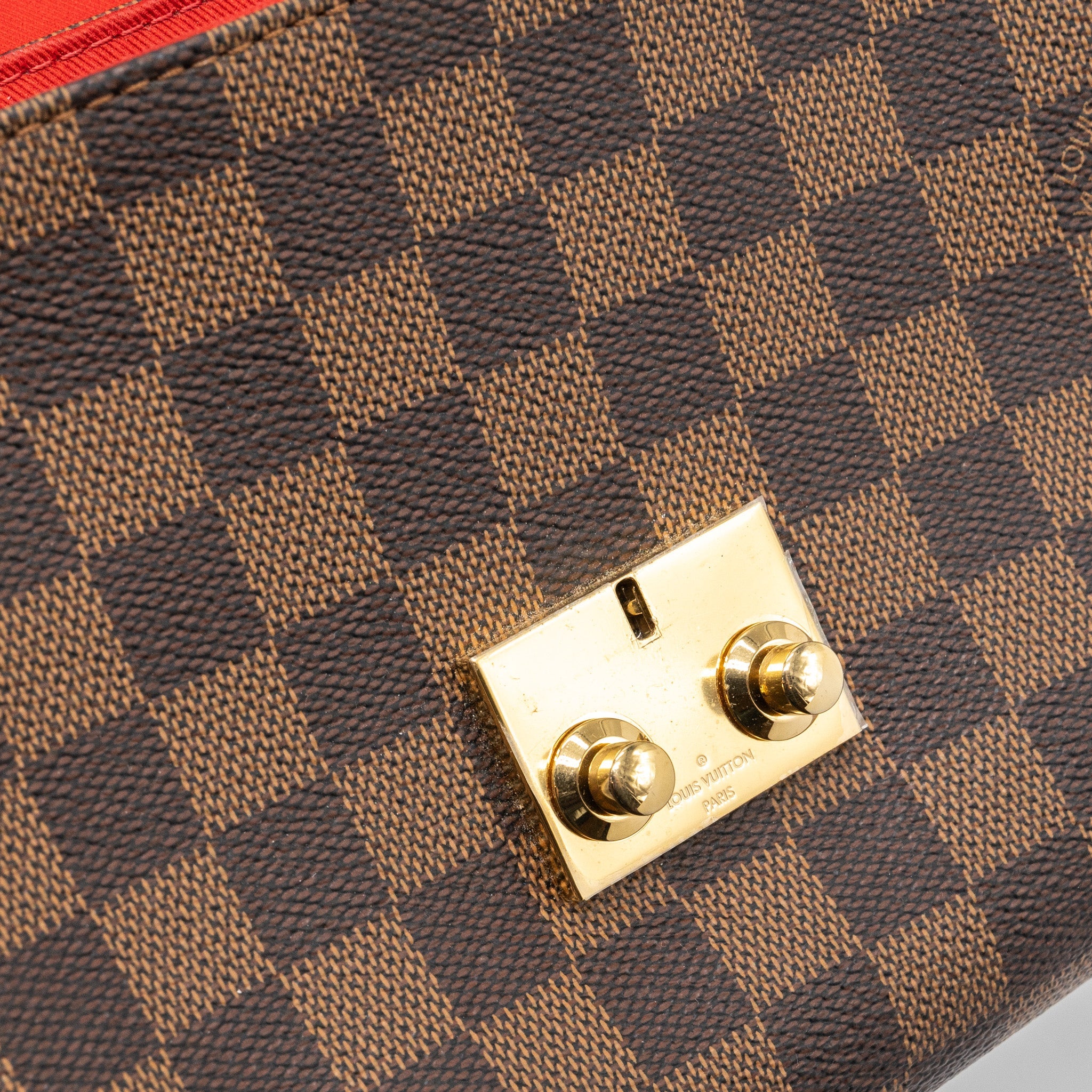 AAA Replica Louis Vuitton LV CROISETTE BAG DAMIER EBENE CANVAS GHW