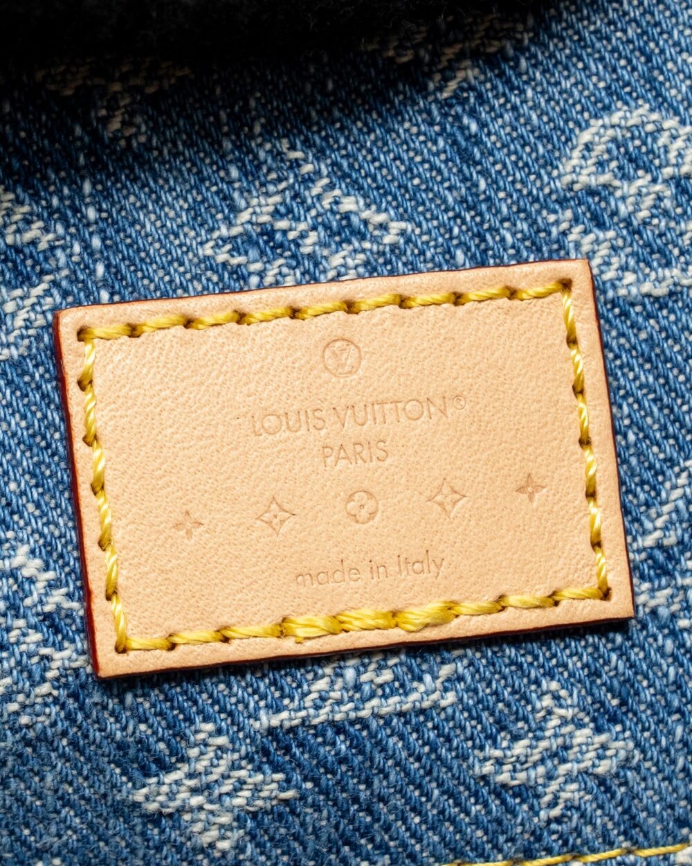 AAA Replica Louis Vuitton LV CARRYALL MM MONOGRAM DENIM BLUE GHW