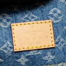 AAA Replica Louis Vuitton LV CARRYALL MM MONOGRAM DENIM BLUE GHW