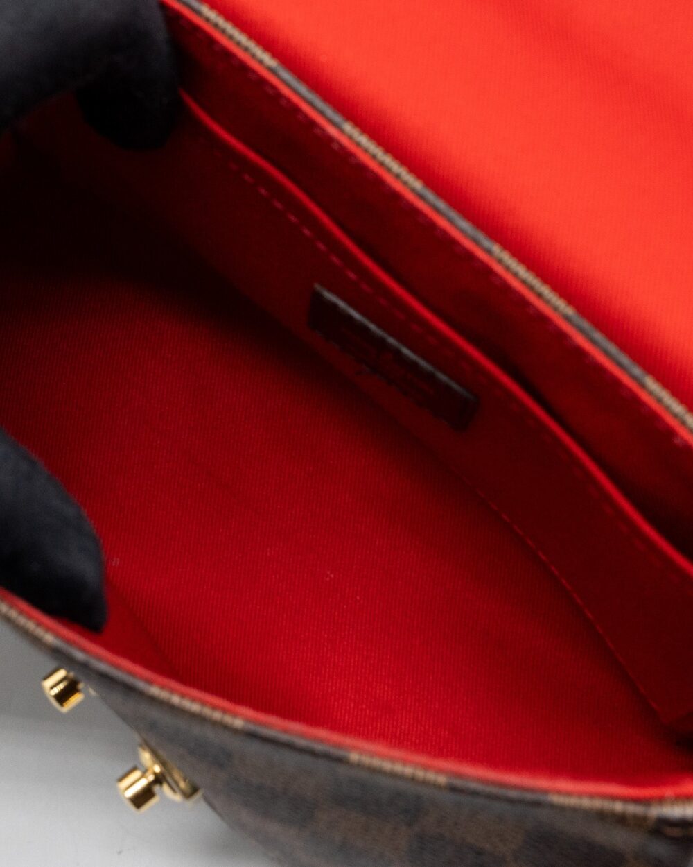 AAA Replica Louis Vuitton LV CROISETTE BAG DAMIER EBENE CANVAS GHW