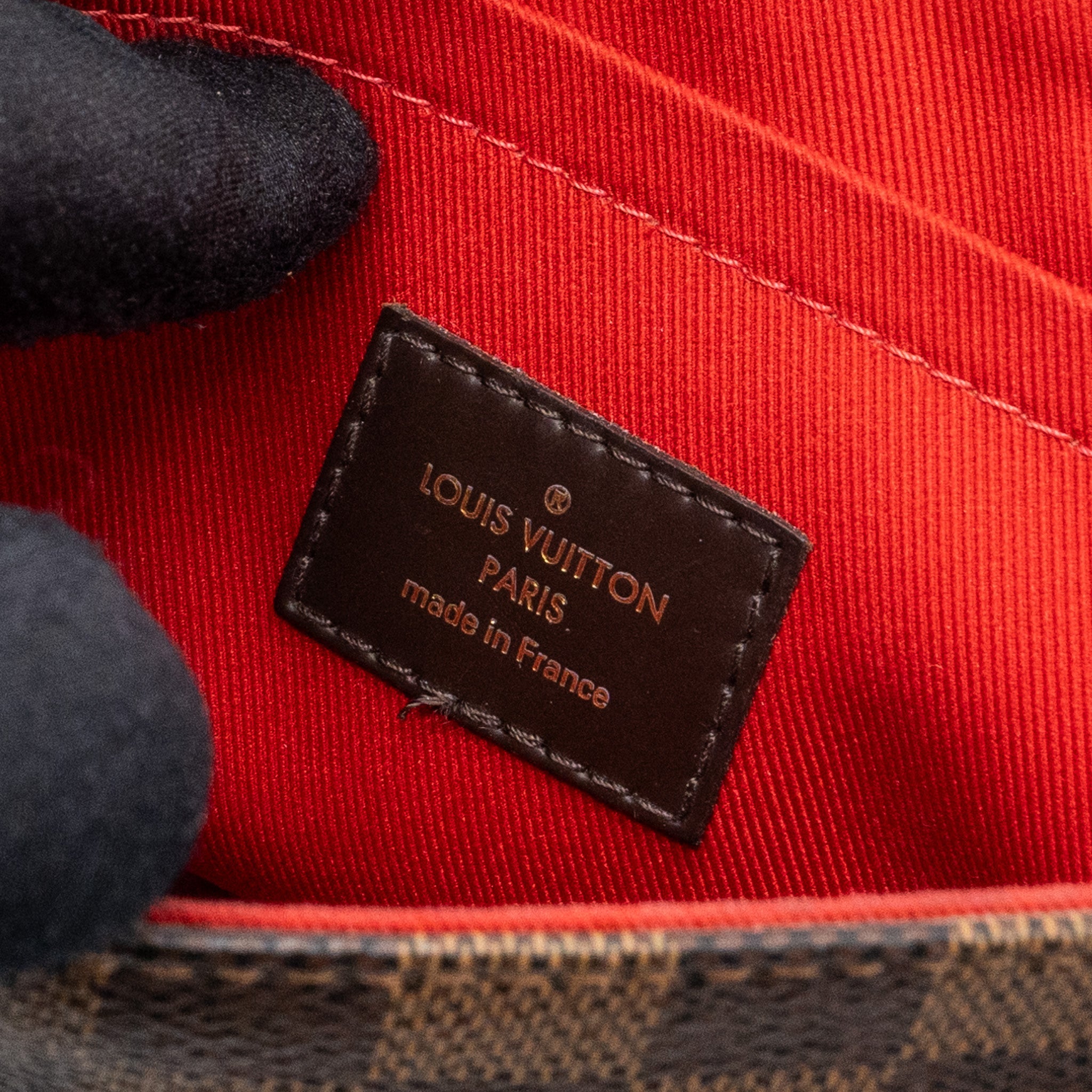 AAA Replica Louis Vuitton LV CROISETTE BAG DAMIER EBENE CANVAS GHW