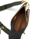 AAA Replica Louis Vuitton LV MULTI POCHETTE ACCESSORIES MONOGRAM CANVAS WITH KHAKI STRAP