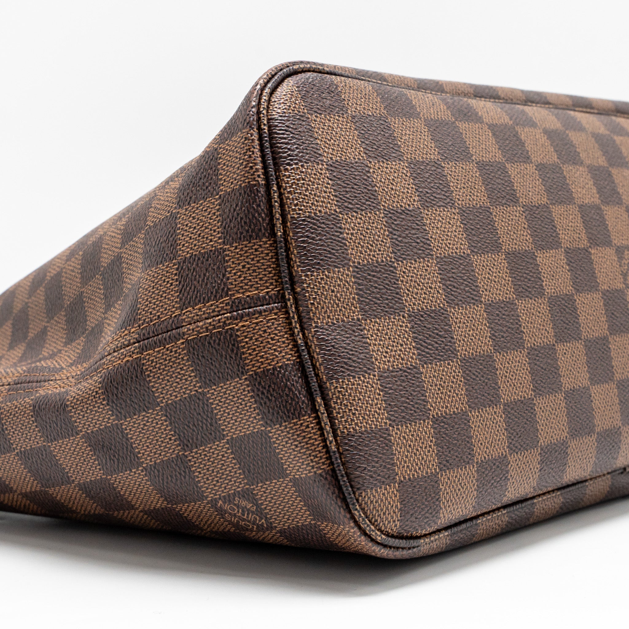 AAA Replica Louis Vuitton LV NEVERFULL MM DAMIER EBENE CANVAS GHW