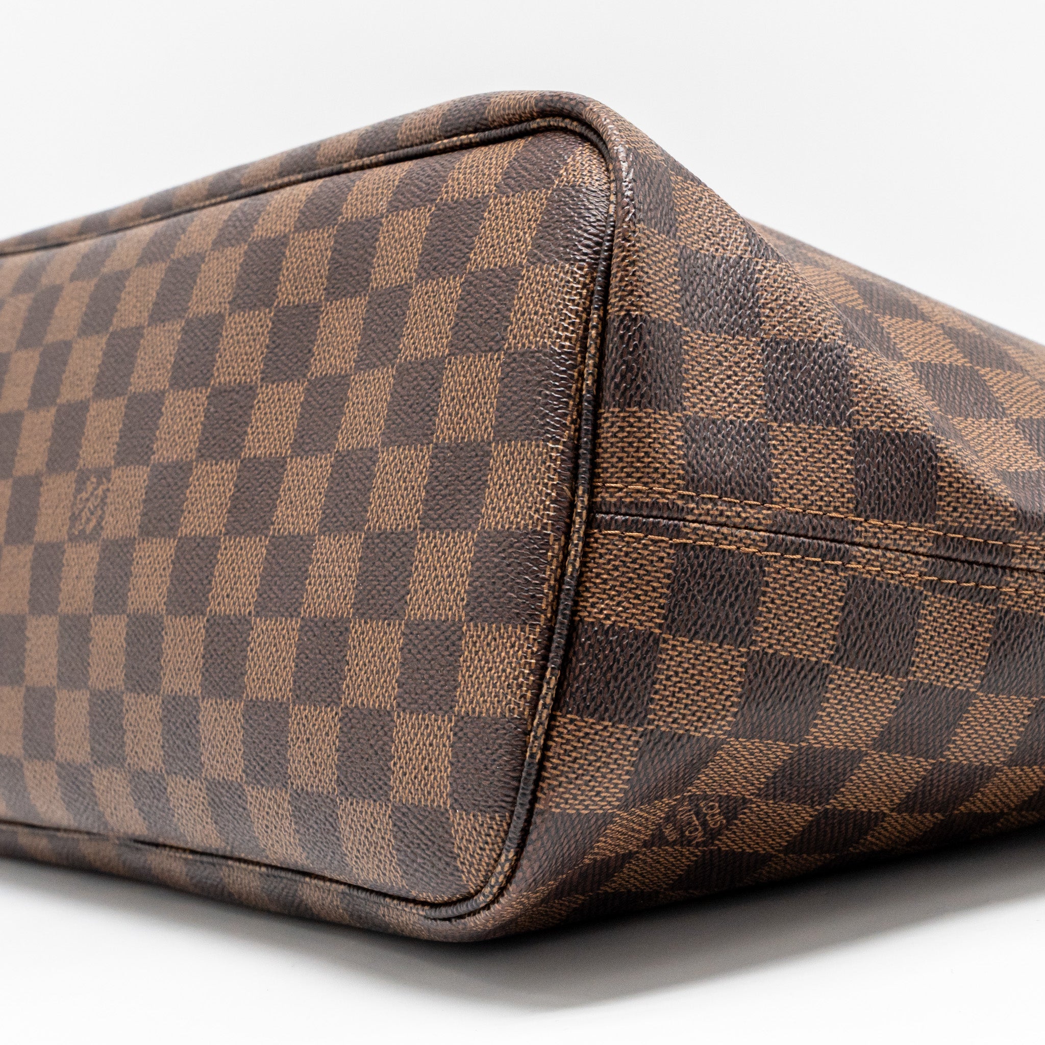 AAA Replica Louis Vuitton LV NEVERFULL MM DAMIER EBENE CANVAS GHW