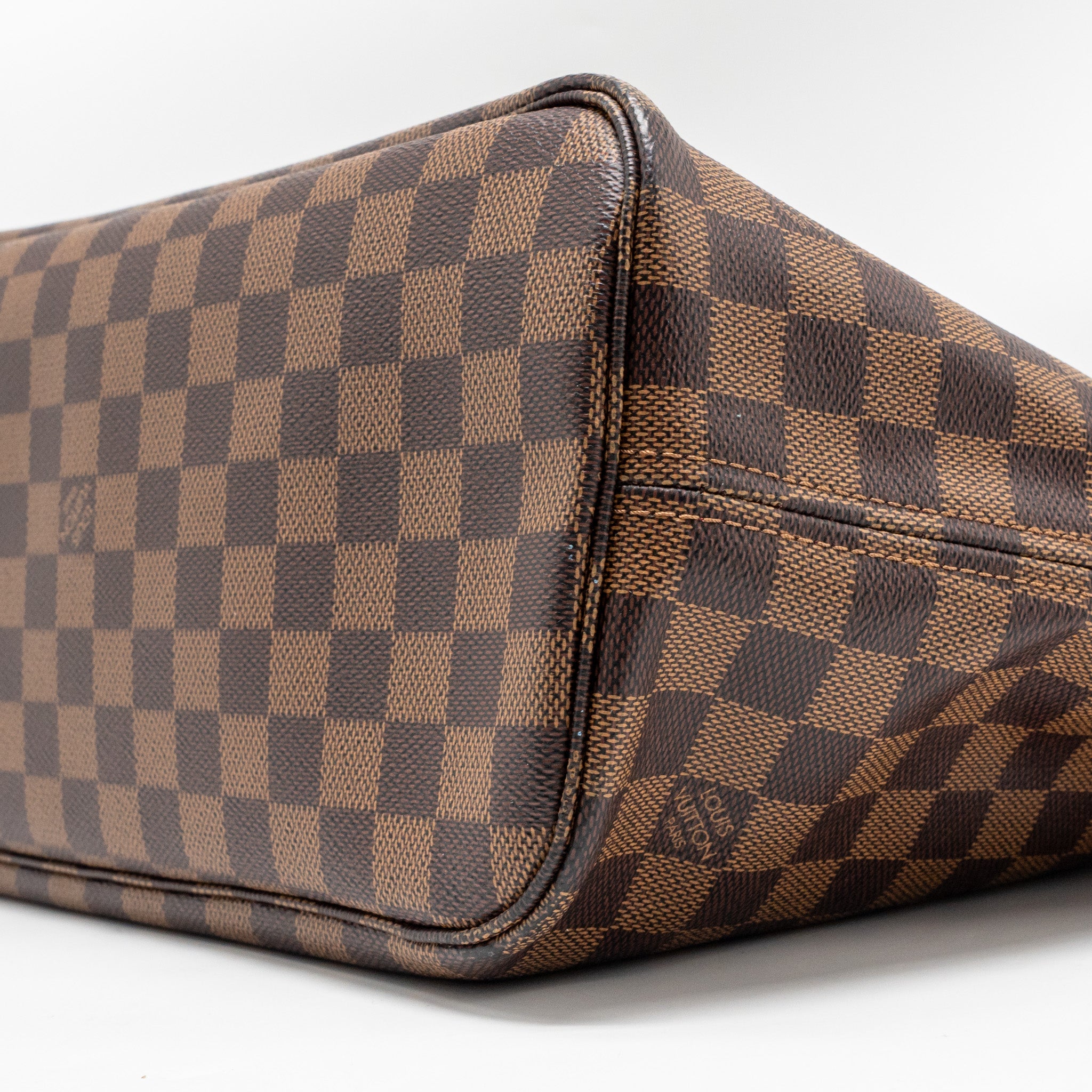 AAA Replica Louis Vuitton LV NEVERFULL MM DAMIER EBENE CANVAS GHW