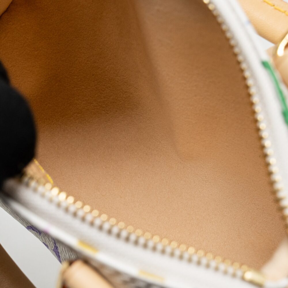 AAA Replica Louis Vuitton LV TAKASHI MURAKAMI NANO SPEEDY MULTICOLOURED MONOGRAM CANVAS WHITE GHW