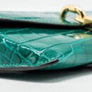 AAA Replica Louis Vuitton LV PADLOCK ON STRAP CROCODILE BRILLANT GREEN GHW