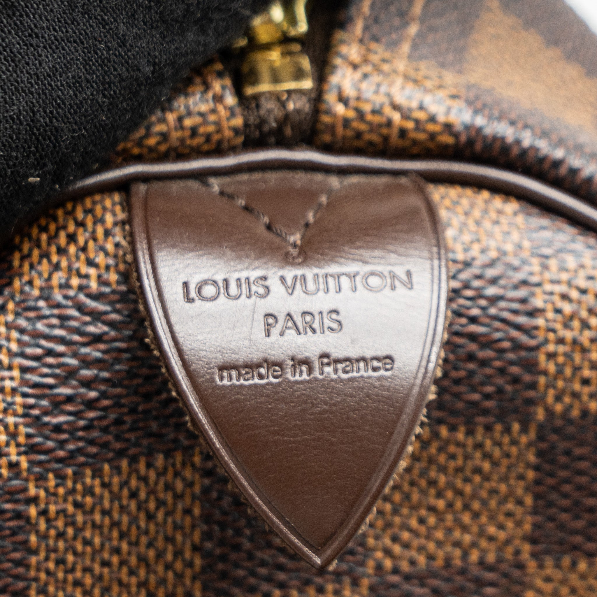 AAA Replica Louis Vuitton LV SPEEDY 30 DAMIER EBENE CANVAS GHW