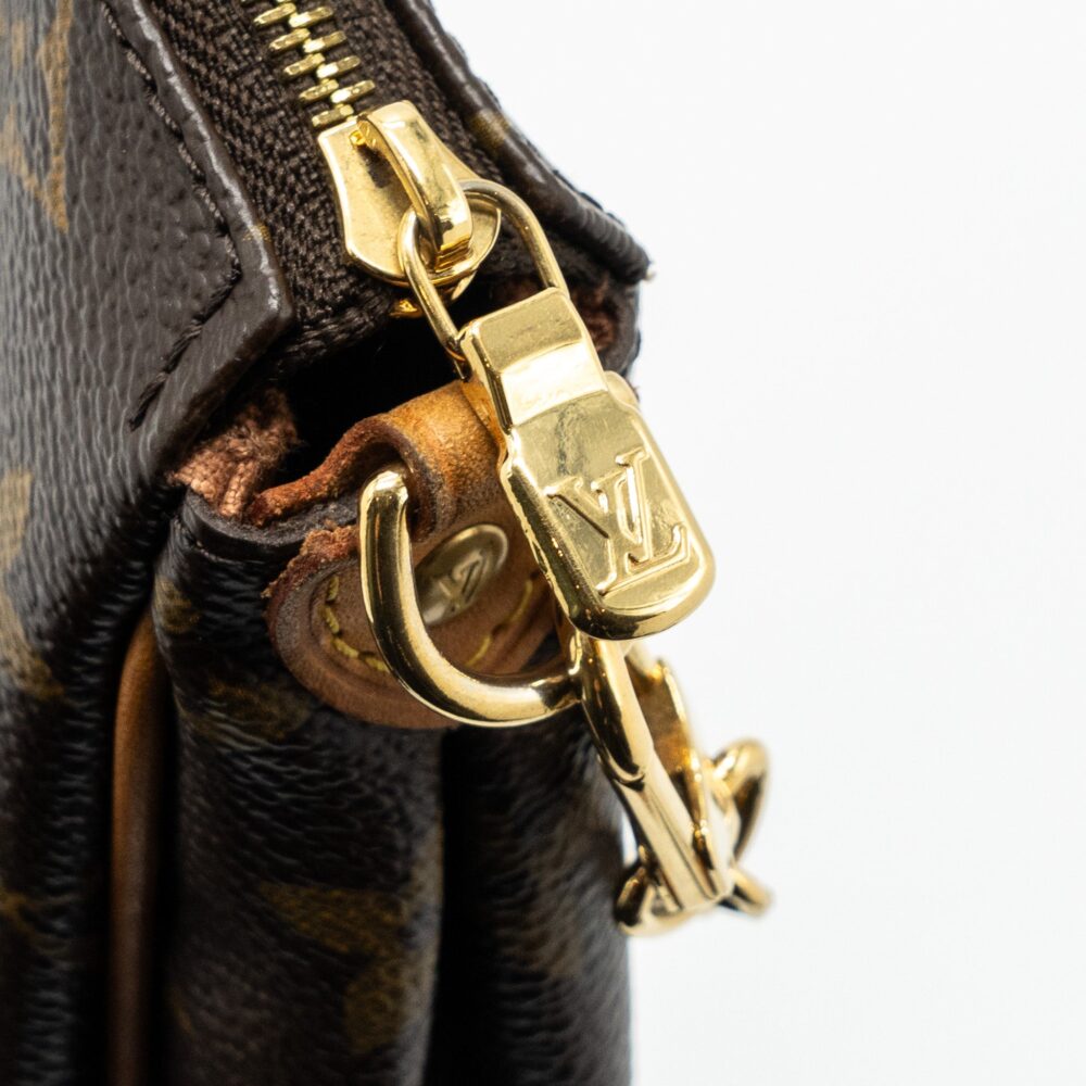 AAA Replica Louis Vuitton LV EVA POCHETTE MONOGRAM CANVAS GHW