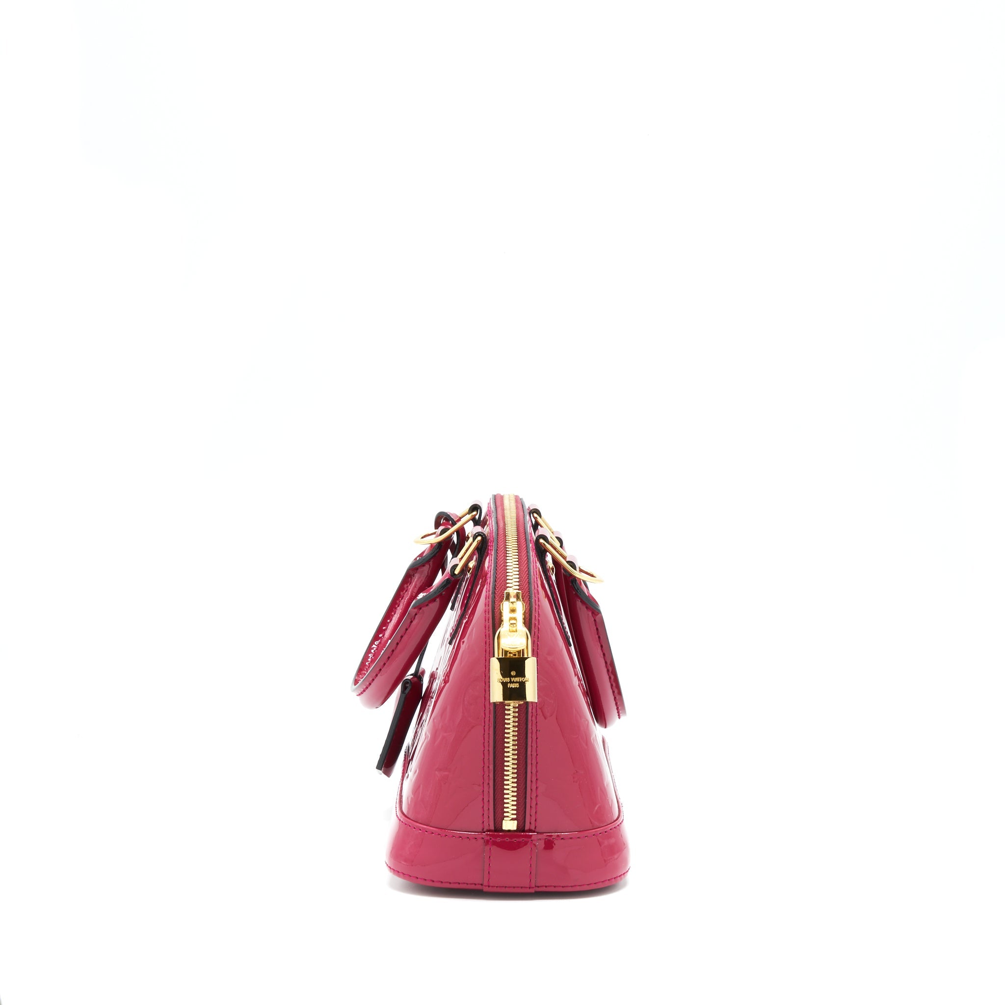 AAA Replica Louis Vuitton LV ALMA BB PATENT LEATHER INDIAN ROSE