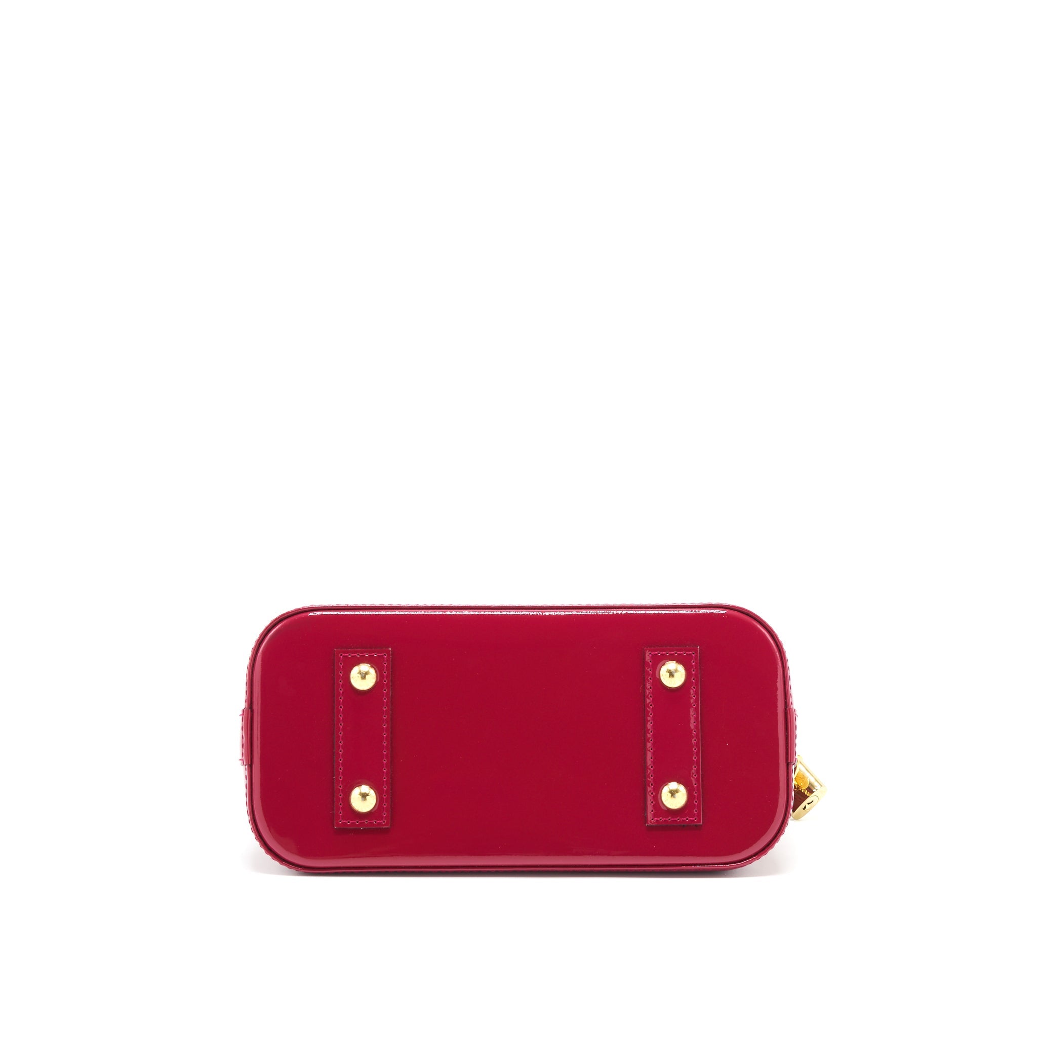 AAA Replica Louis Vuitton LV ALMA BB PATENT LEATHER INDIAN ROSE