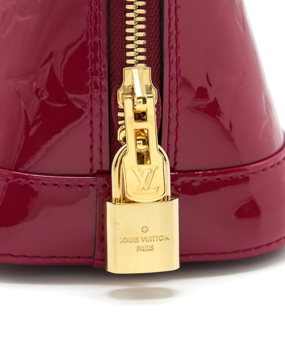 AAA Replica Louis Vuitton LV ALMA BB PATENT LEATHER INDIAN ROSE