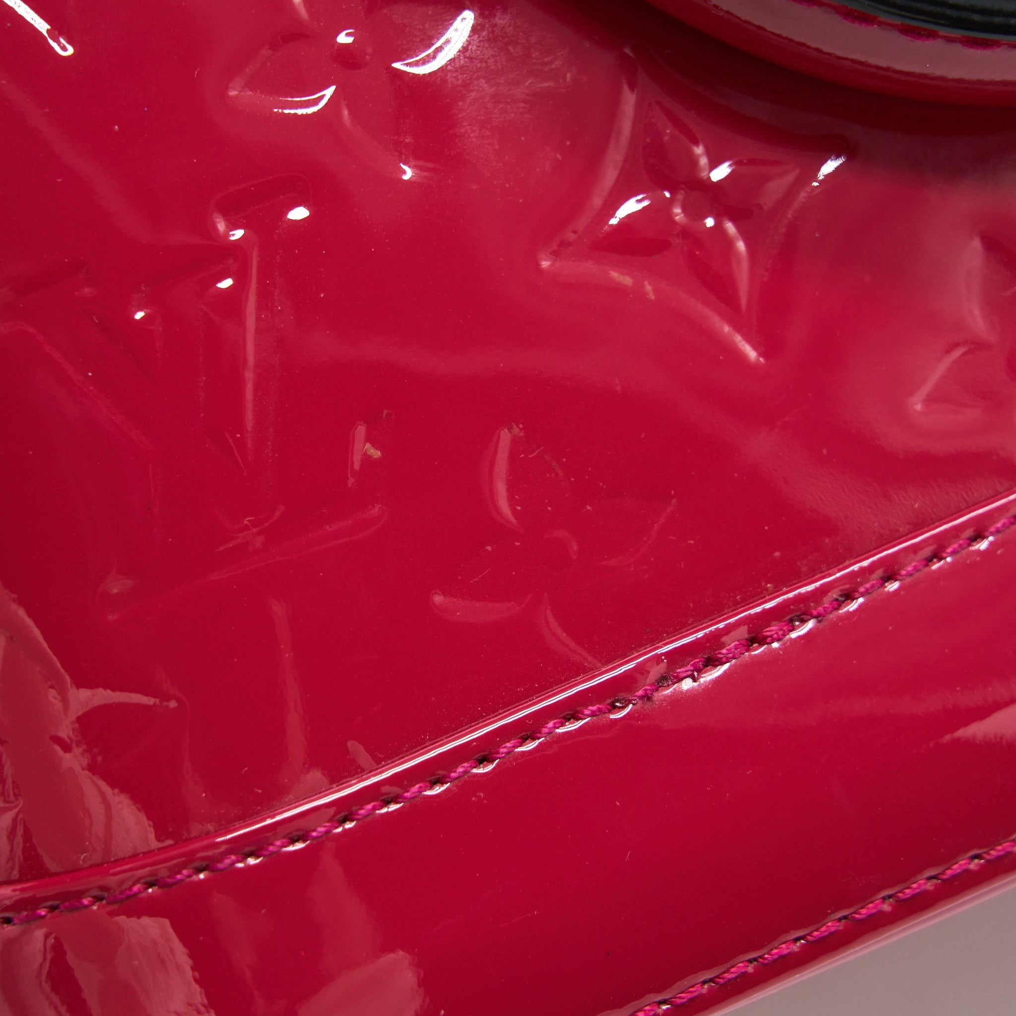 AAA Replica Louis Vuitton LV ALMA BB PATENT LEATHER INDIAN ROSE