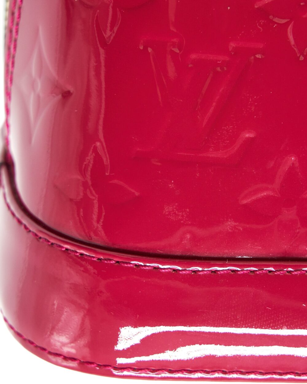 AAA Replica Louis Vuitton LV ALMA BB PATENT LEATHER INDIAN ROSE