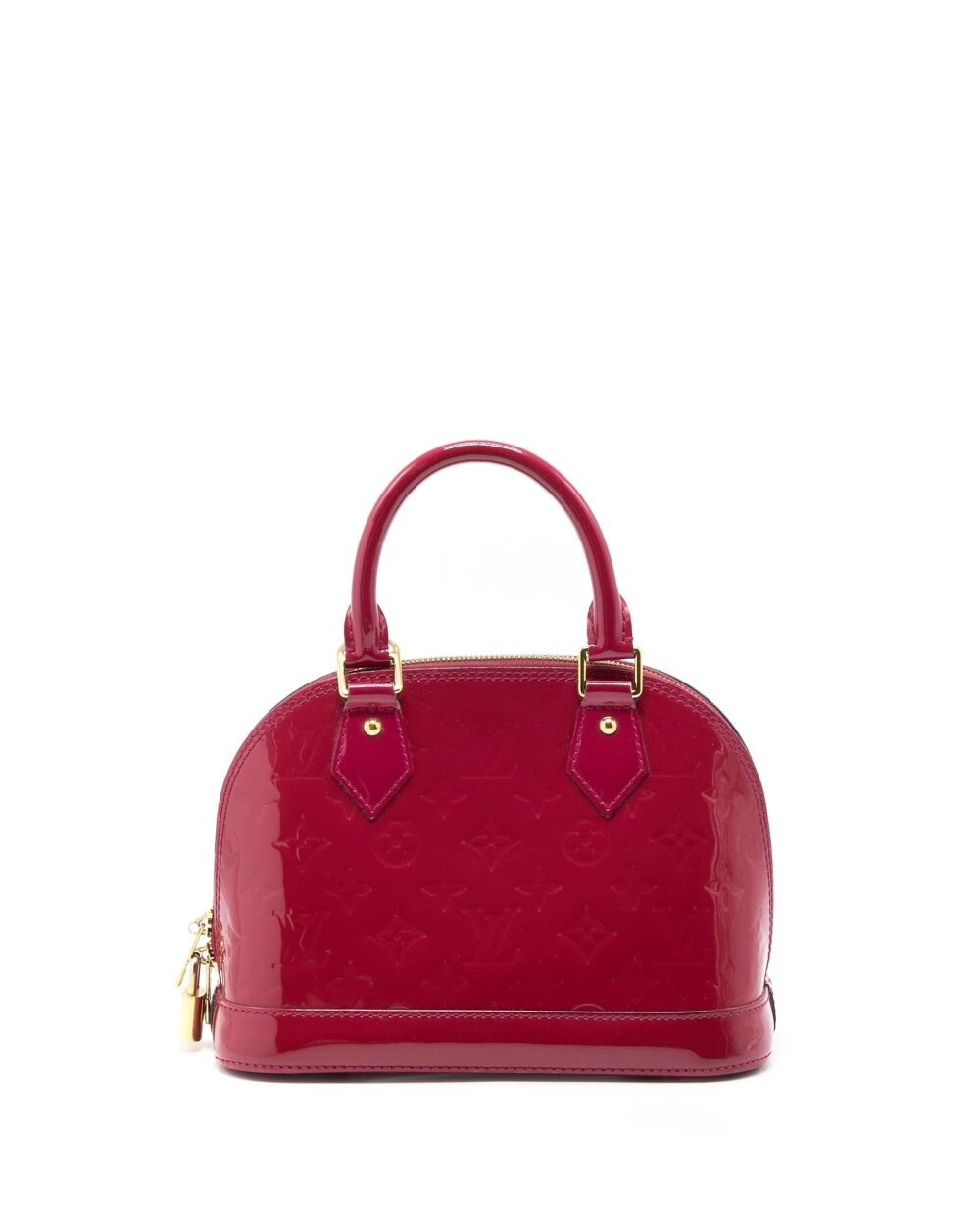 AAA Replica Louis Vuitton LV ALMA BB PATENT INDIAN ROSE GHW