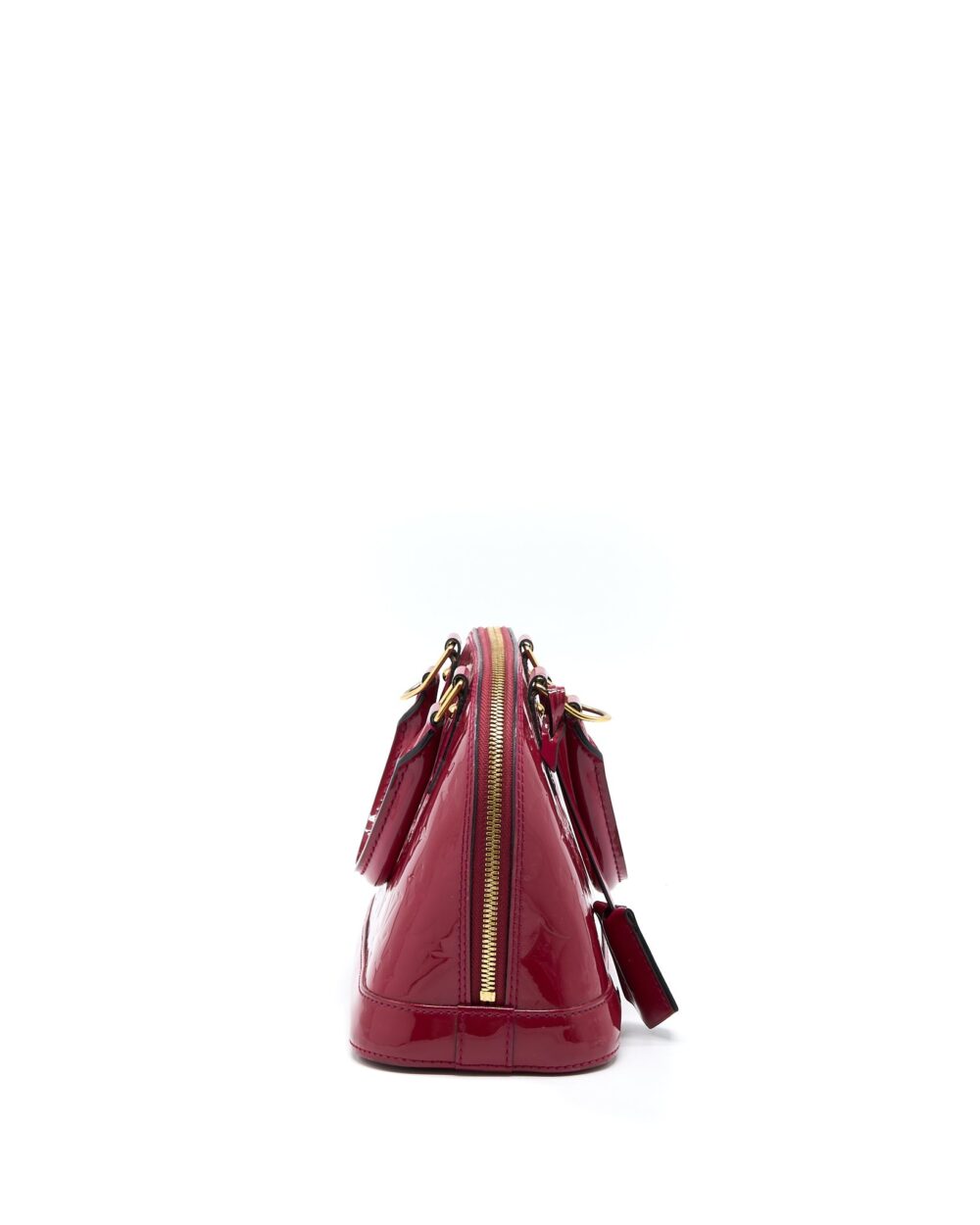 AAA Replica Louis Vuitton LV ALMA BB PATENT INDIAN ROSE GHW