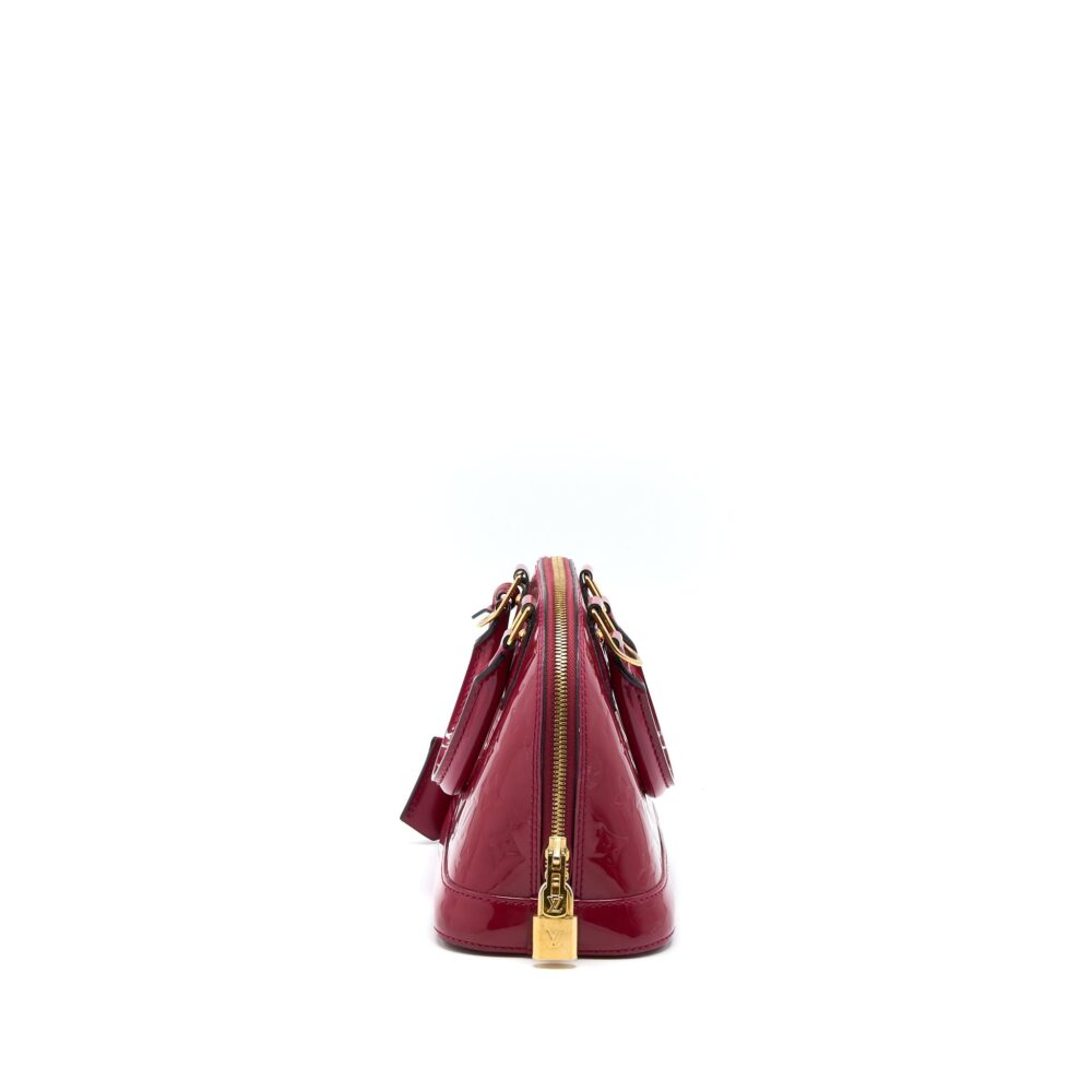 AAA Replica Louis Vuitton LV ALMA BB PATENT INDIAN ROSE GHW