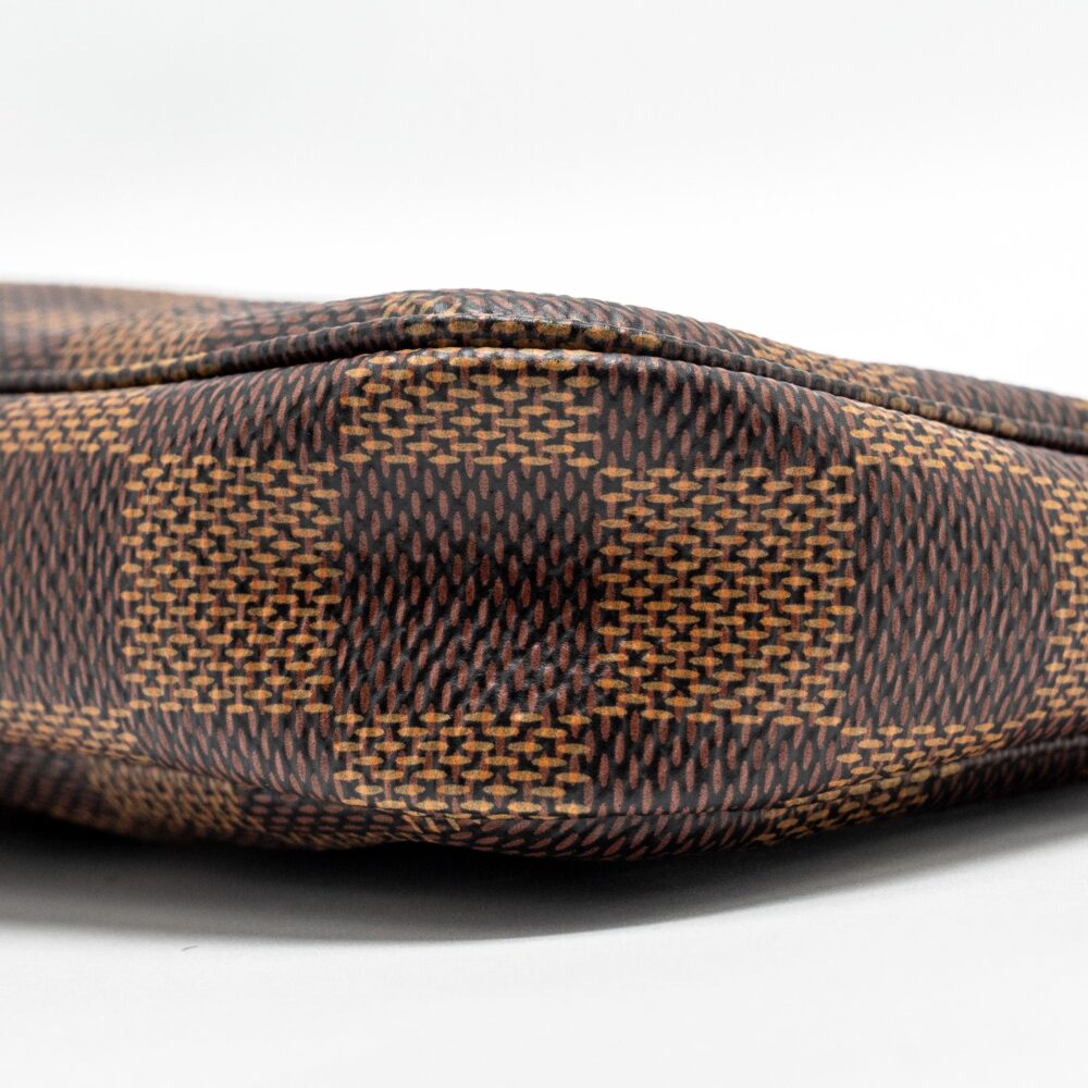 AAA Replica Louis Vuitton LV MINI POCHETTE DAMIER EBENE GHW