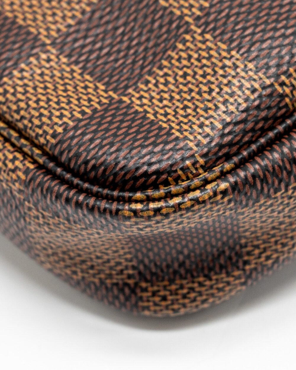 AAA Replica Louis Vuitton LV MINI POCHETTE DAMIER EBENE GHW