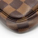 AAA Replica Louis Vuitton LV MINI POCHETTE DAMIER EBENE GHW