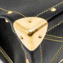 AAA Replica Louis Vuitton LV VINTAGE SHOULDER BAG BLACK GHW