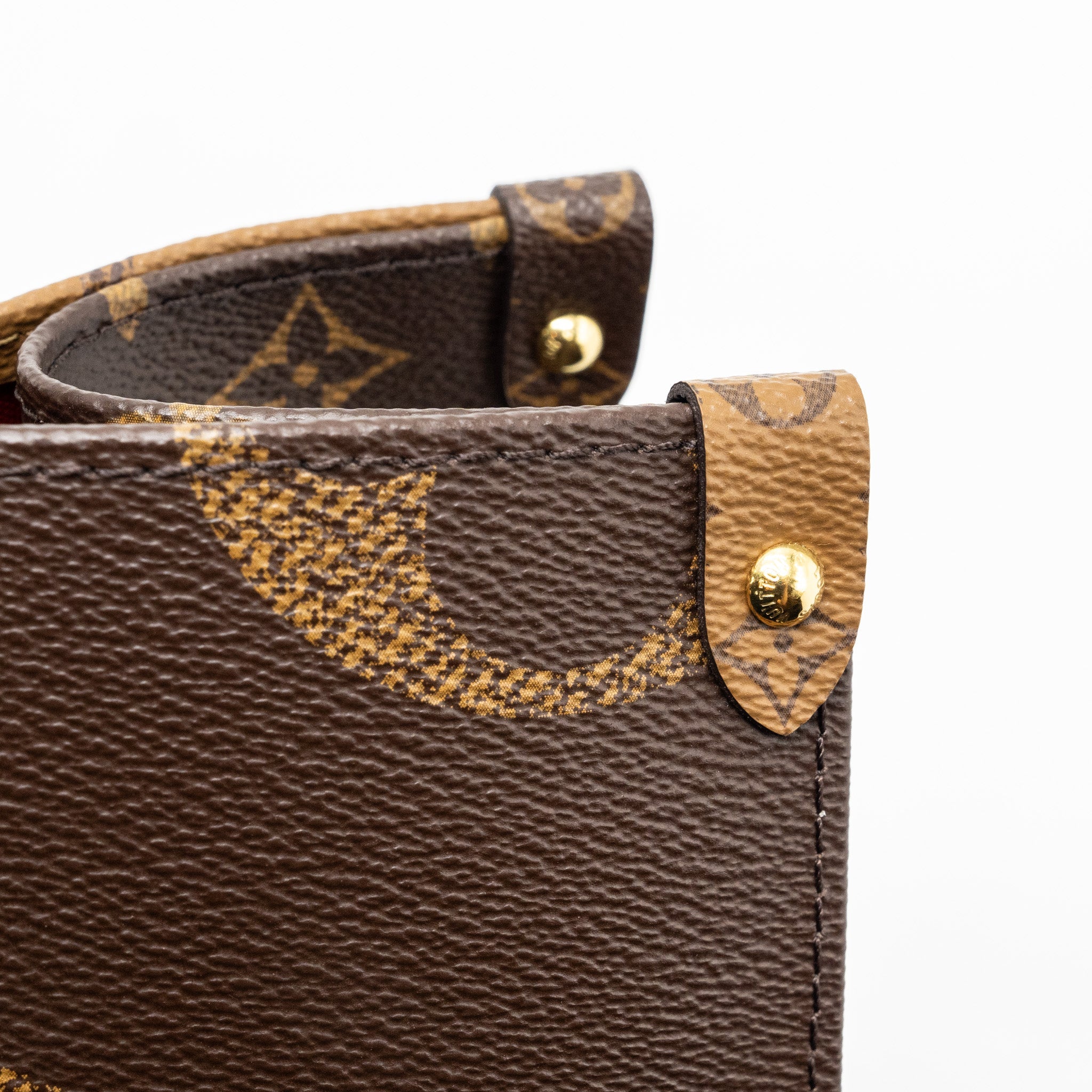 AAA Replica Louis Vuitton LV ONTHEGO MM MONOGRAM REVERSE CANVAS GHW (NEW VERSION)