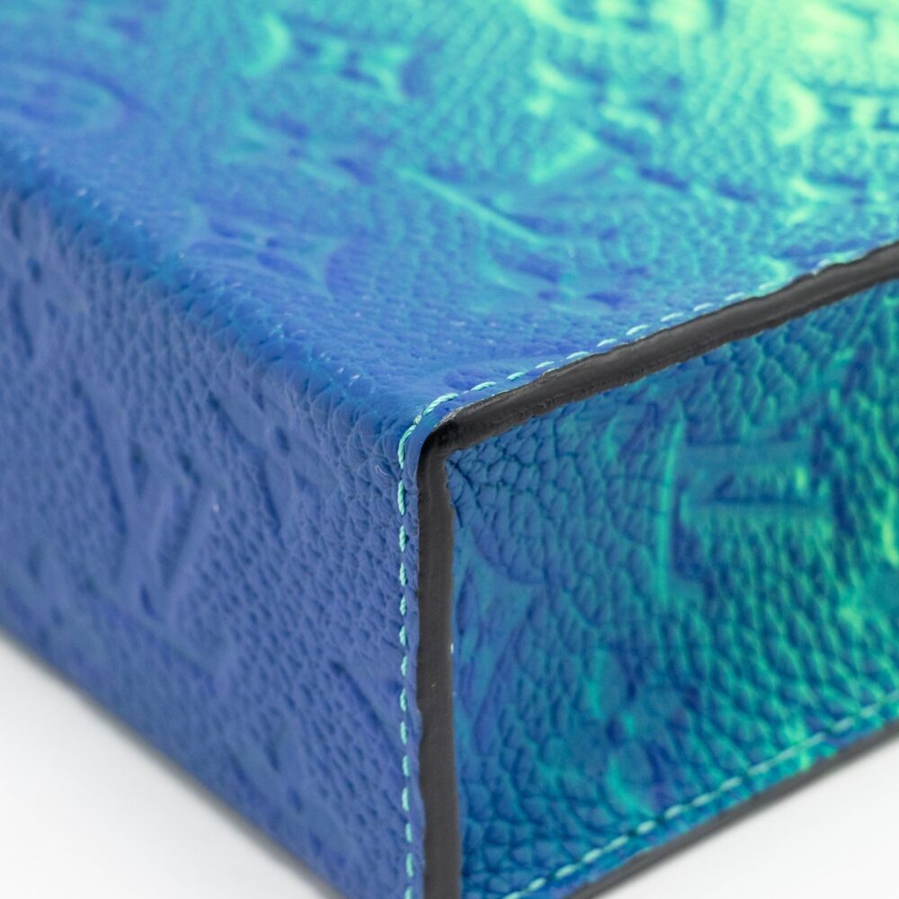 AAA Replica Louis Vuitton LV PETIT SAC PLAT XS VIRGIL ABLOH TAURILLON ILLUSION BLUE/GREEN SHW