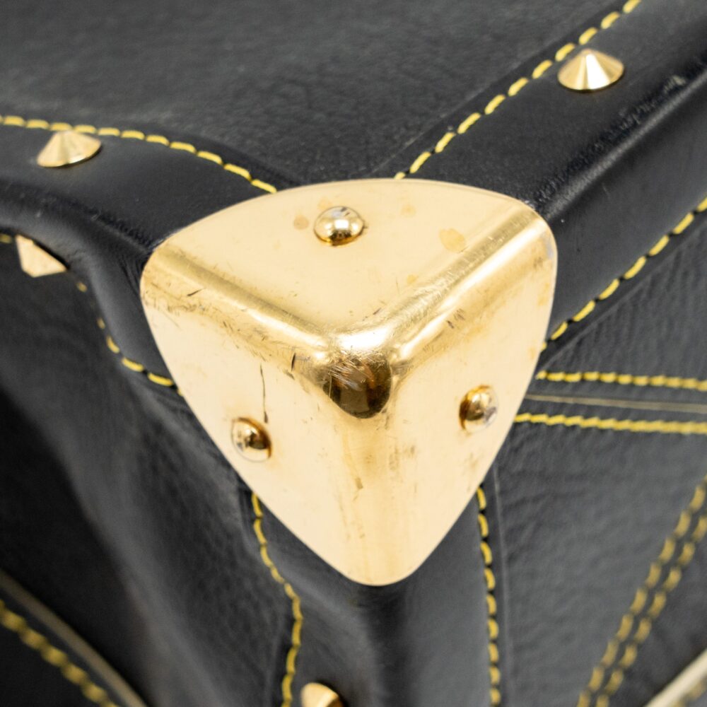 AAA Replica Louis Vuitton LV VINTAGE SHOULDER BAG BLACK GHW