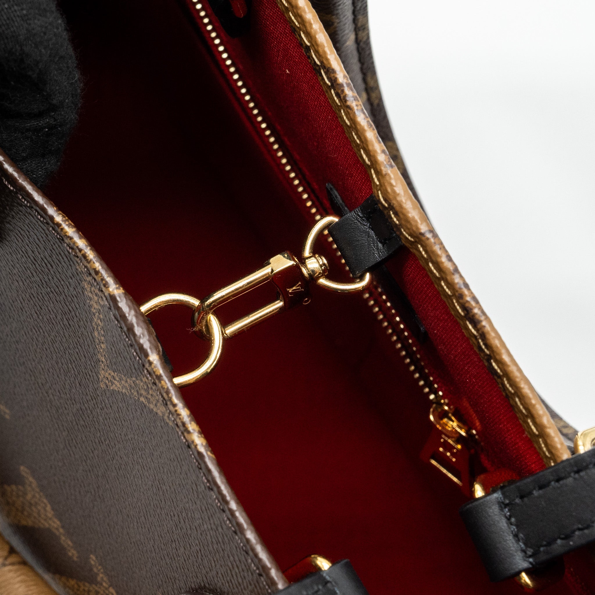 AAA Replica Louis Vuitton LV ONTHEGO MM MONOGRAM REVERSE CANVAS GHW (NEW VERSION)