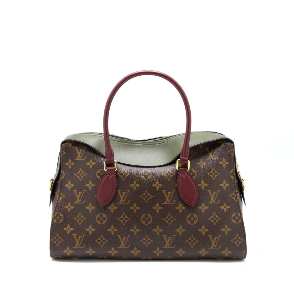 AAA Replica Louis Vuitton LV TUILERIES BAG MONOGRAM CANVAS GREEN/RED GHW