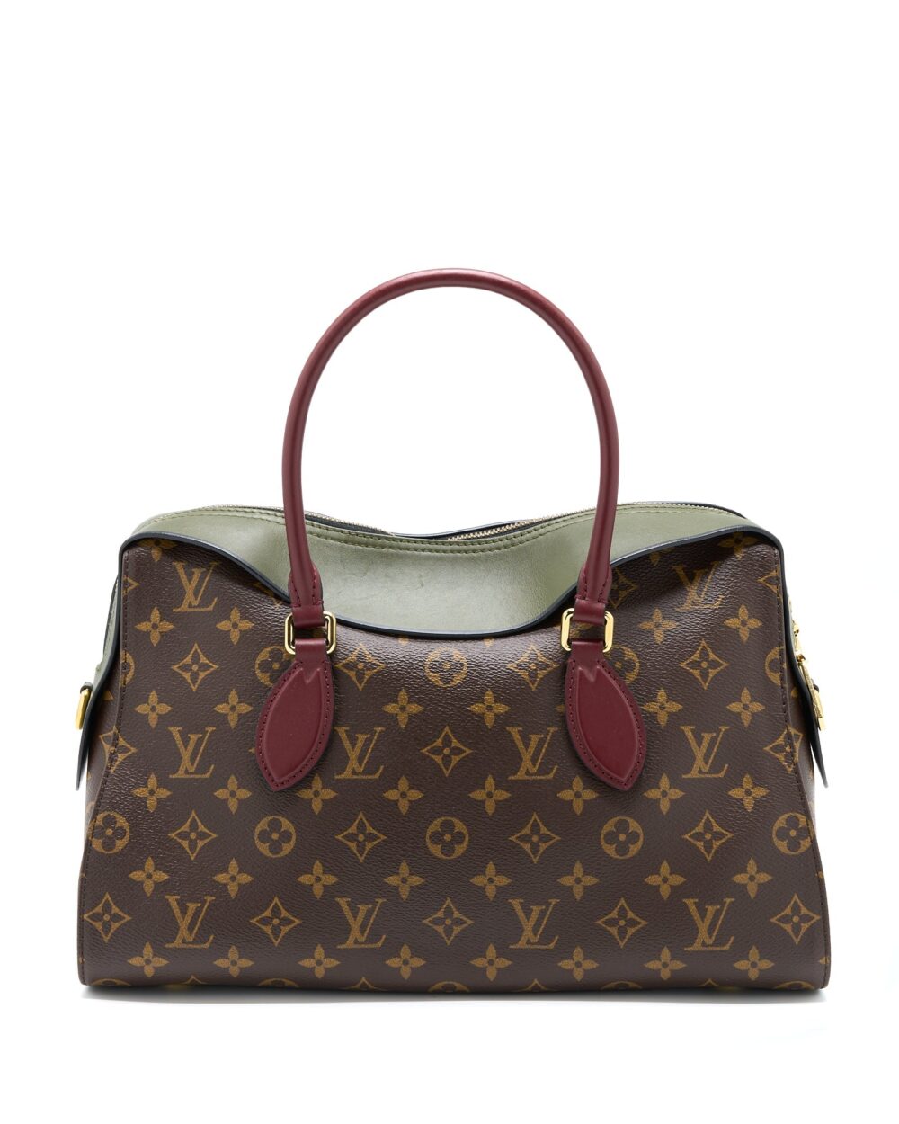 AAA Replica Louis Vuitton LV TUILERIES BAG MONOGRAM CANVAS GREEN/RED GHW