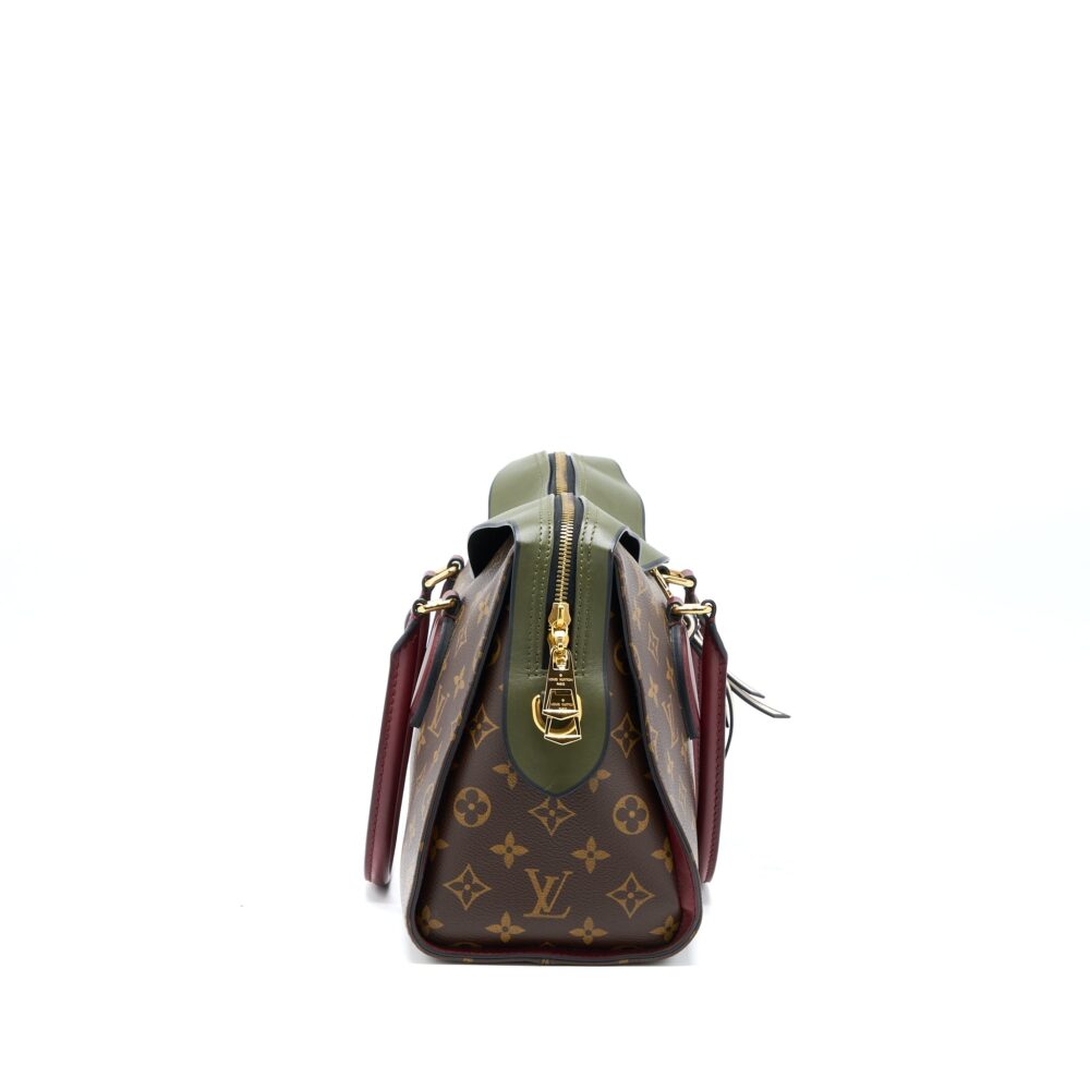 AAA Replica Louis Vuitton LV TUILERIES BAG MONOGRAM CANVAS GREEN/RED GHW