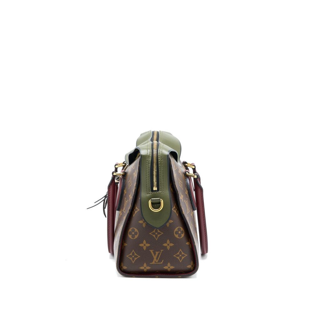 AAA Replica Louis Vuitton LV TUILERIES BAG MONOGRAM CANVAS GREEN/RED GHW