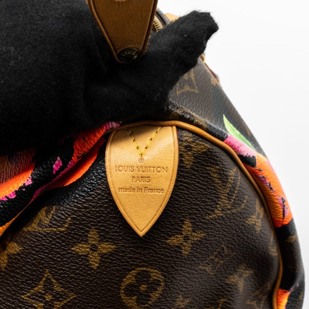 AAA Replica Louis Vuitton LV SPEEDY 30 LIMITED FLOWER PRINT MONOGRAM CANVAS GHW